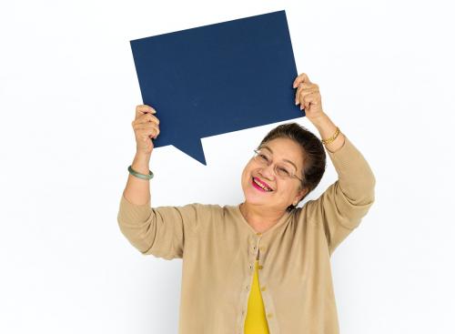 Woman Cheerful Studio Portrait Concept - 5665