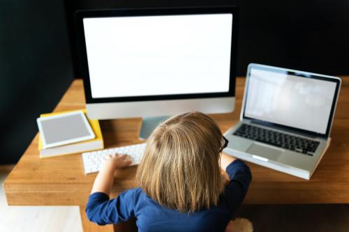 Little Girl Using Device Concept - 5722