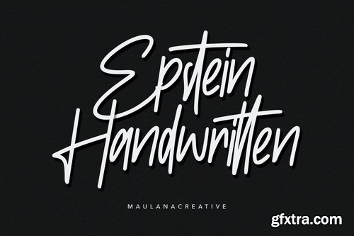 Epstein Signature Handwritten Handmade Font