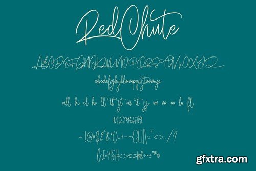 RedChute Modern Script Typeface Handmade Brush