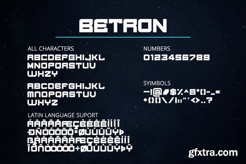 BETRON - DISPLAY FONT