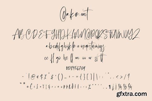 Oakmont Script Logo Handmade Font