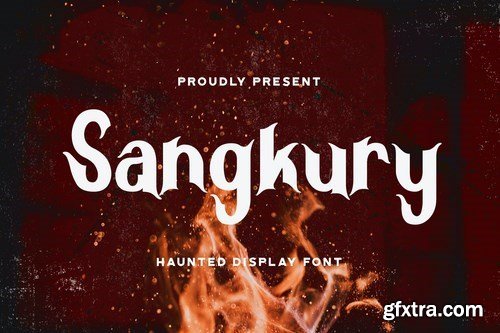 Sangkury - Haunted Display Font