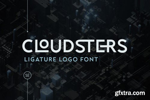 Cloudsters - Ligature Logo Font