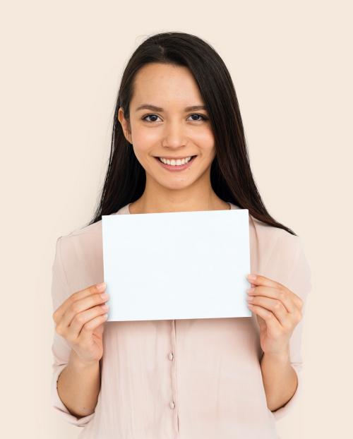 Woman Cheerful Studio Portrait Concept - 5874