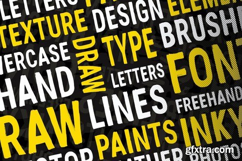 Flat Brush Font