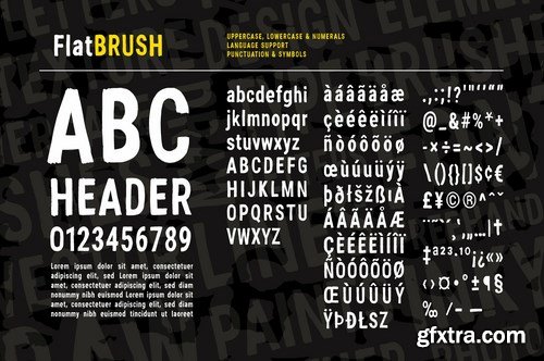 Flat Brush Font