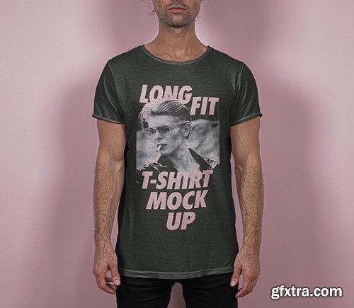 Long Psd T-Shirt Mockup