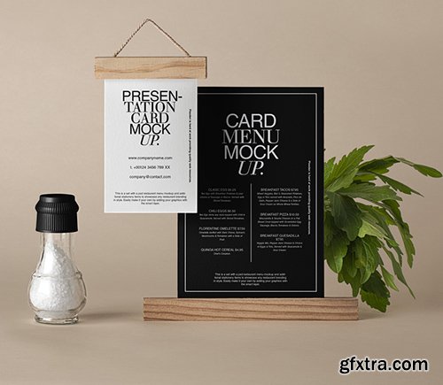 Restaurant Psd Menu Mockup Set