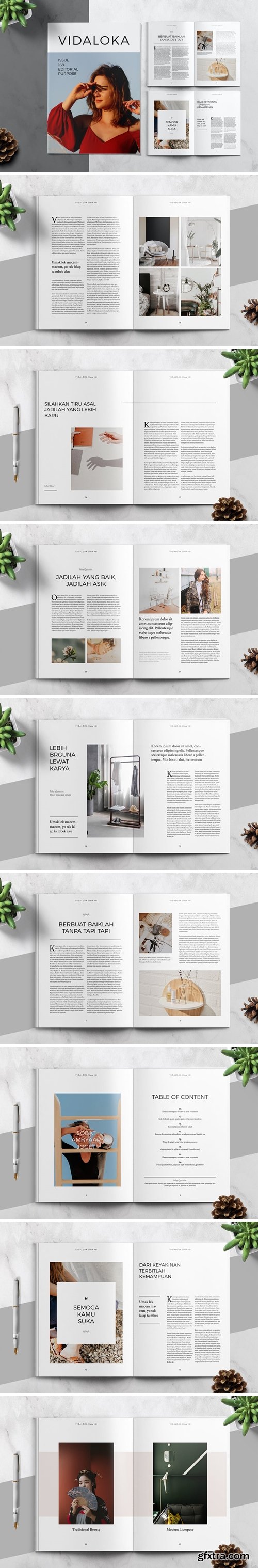 Clean and Minimalist Magazine Template