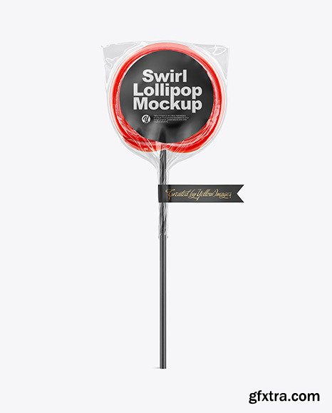 Swirl Lollipop with Flag Label Mockup 63935