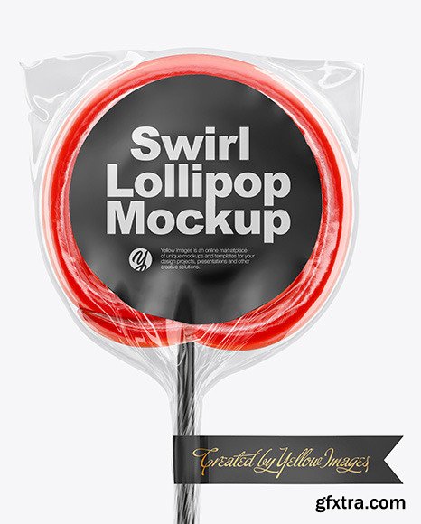 Swirl Lollipop with Flag Label Mockup 63935