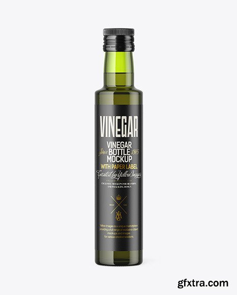 250ml Green Glass Olive Oil Bottle Mockup 63950