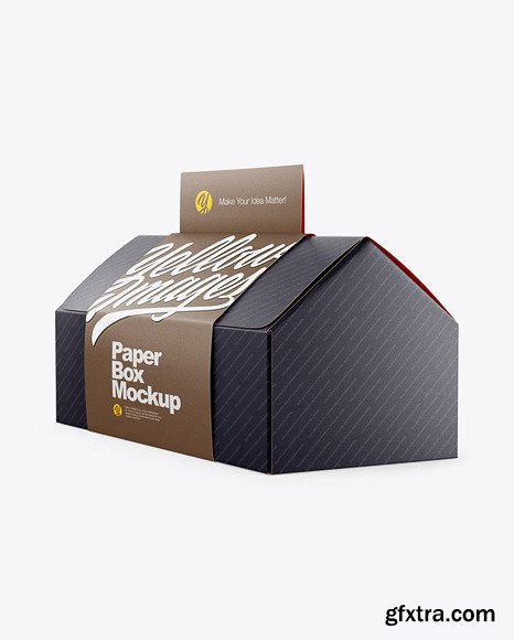 Folding Matte Paper Box with Label 64042