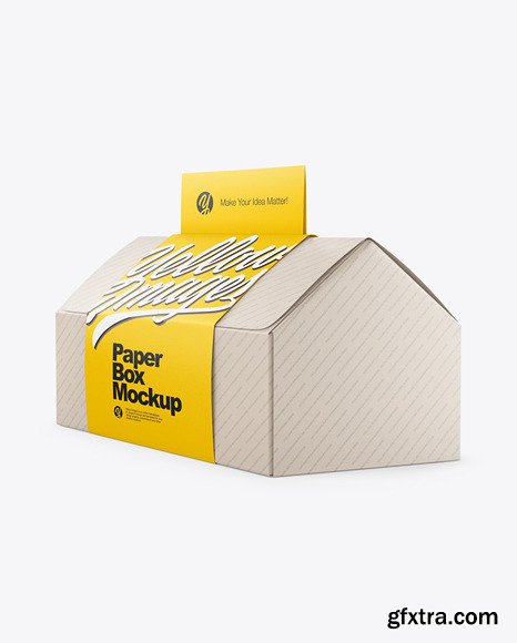 Folding Matte Paper Box with Label 64042