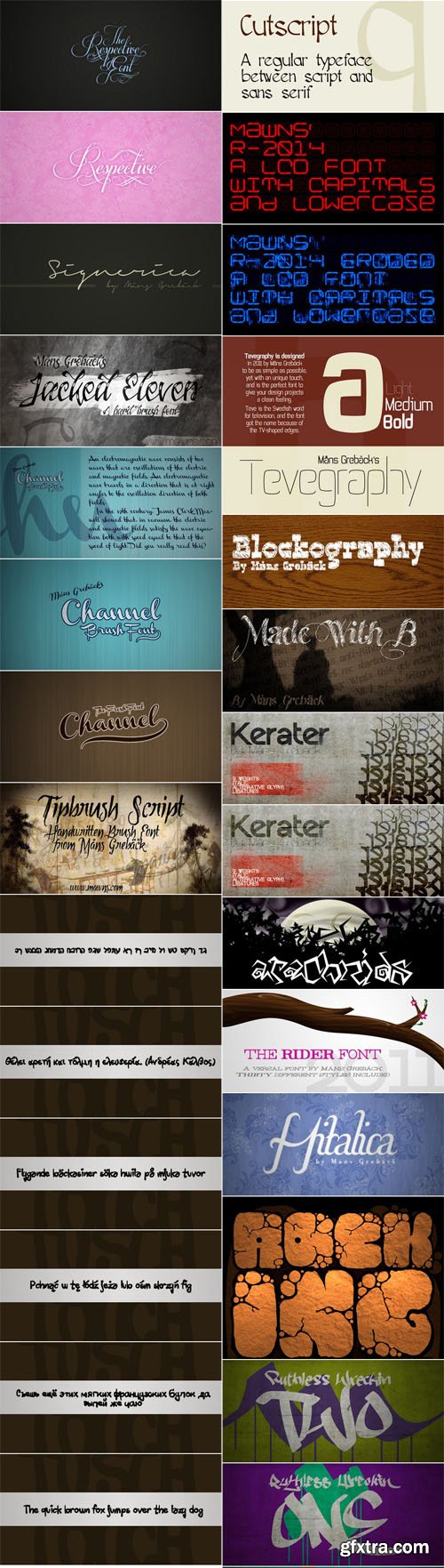 50 Fonts Collection