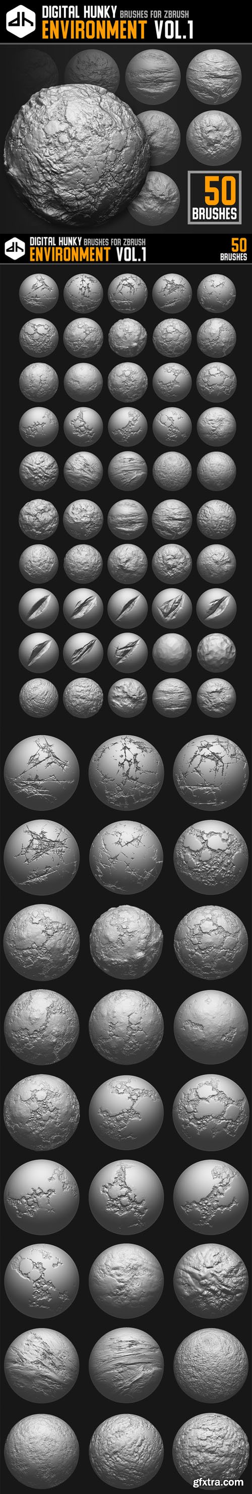 Environment Brushes Vol.1 for ZBrush