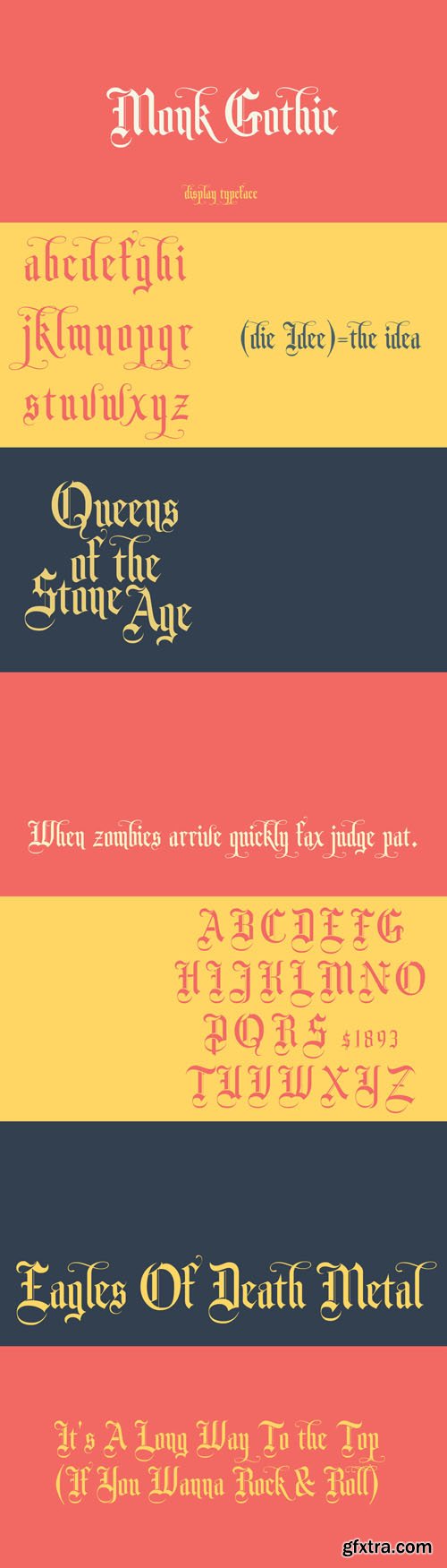 Monk Gothic Display Font