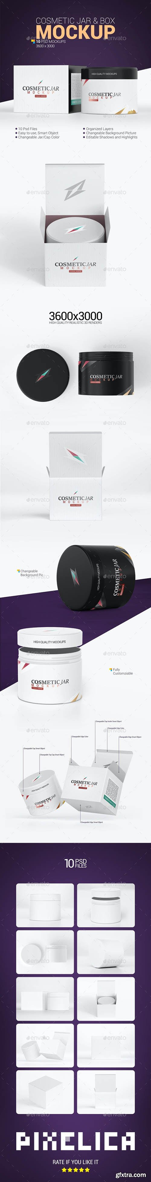 GraphicRiver - Cosmetic Jar & Box Mockup 26013468