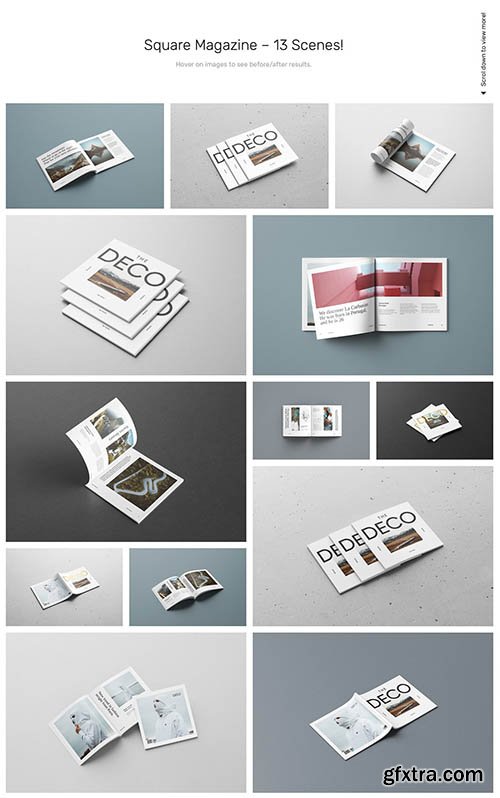 CreativeMarket - Magazine Mockups - 52 Scenes 5198551