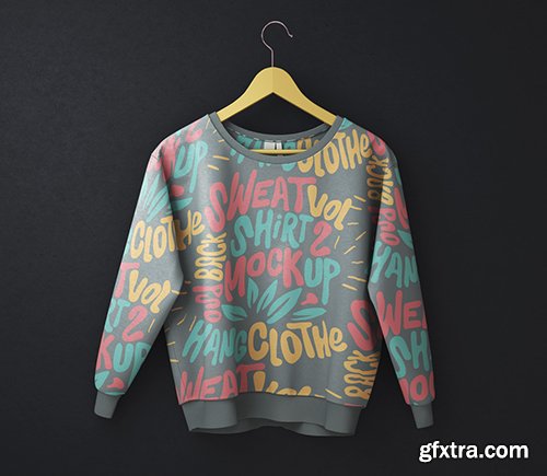 Hanging Psd Sweatshirt Mockup