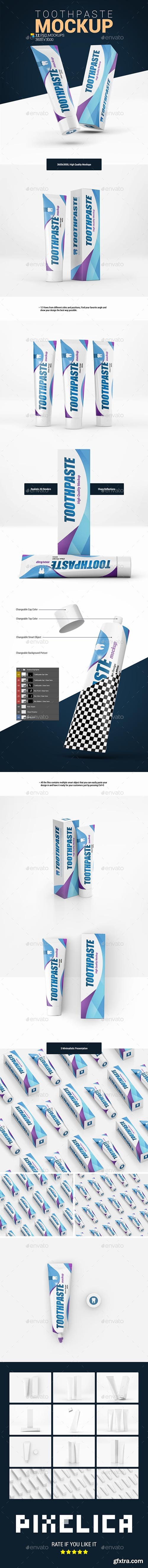 GraphicRiver - Toothpaste Mockup 26278683