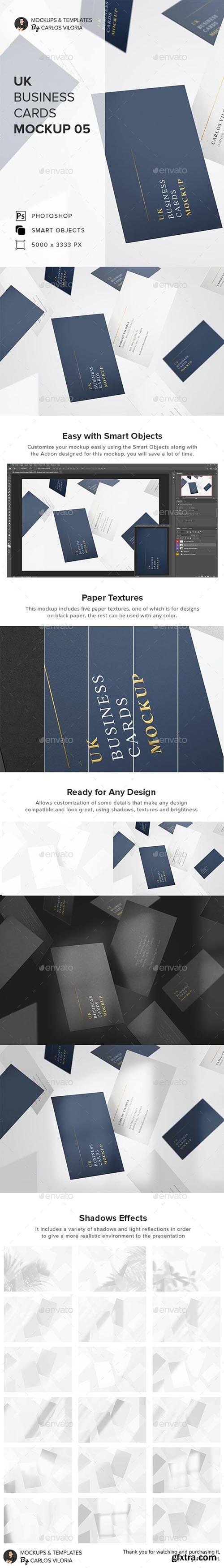 GraphicRiver - UK Business Cards Mockup 05 27618098