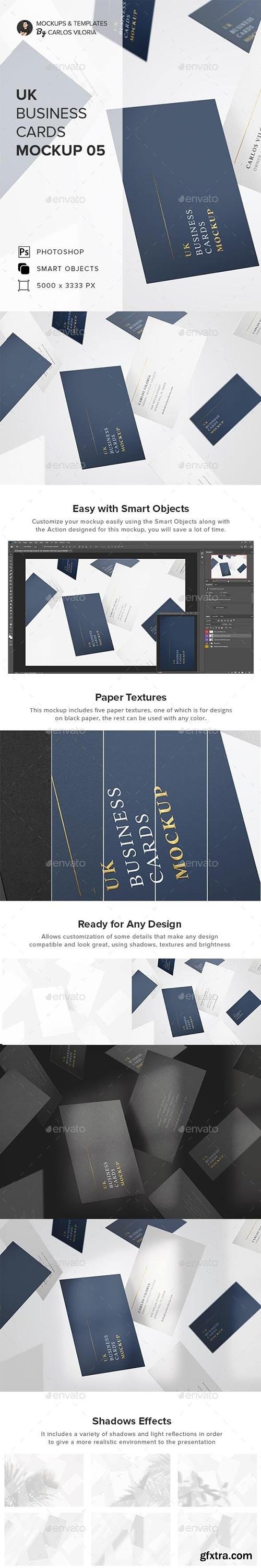 GraphicRiver - UK Business Cards Mockup 05 27618098