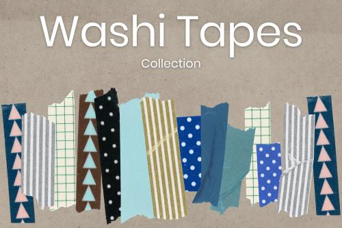 Colorful washi tape design collection - 998524