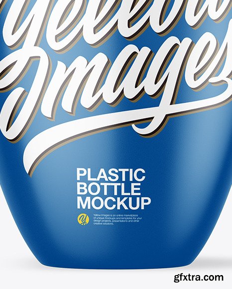 Glossy Plastic Bottle with Pump Mockup 64141