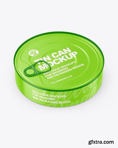 Glossy Tin Can Mockup 64151