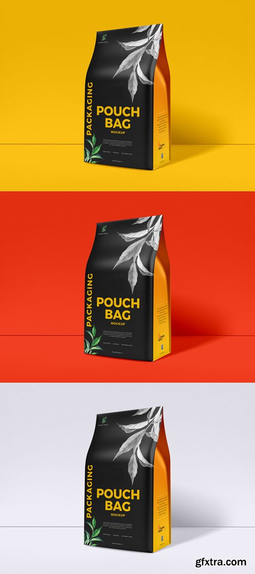 Packaging Pouch Bag PSD Mockup