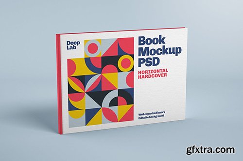 Horizontal Book Cover Mockup