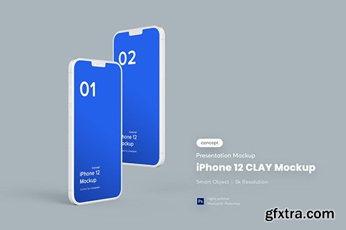 Clay iPhone 12 Mockup