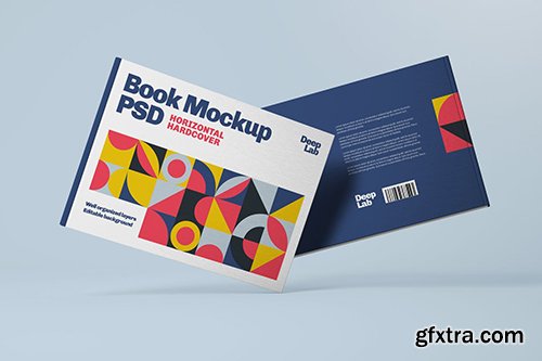 Horizontal Book Cover Mockup 2