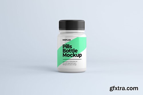 Medical Pill Bottle Mockup