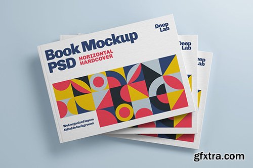 Horizontal Book Cover Mockup 3