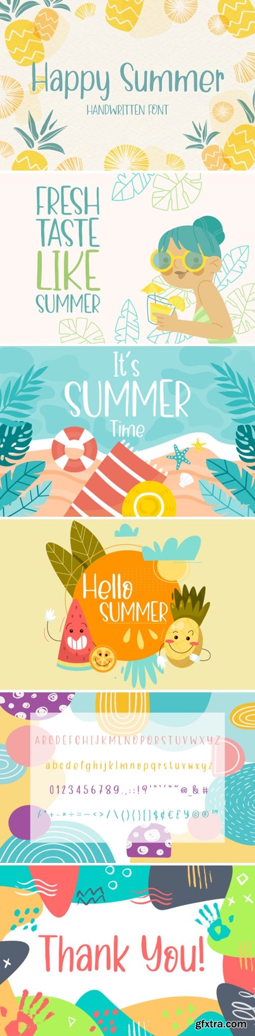 Happy Summer Font