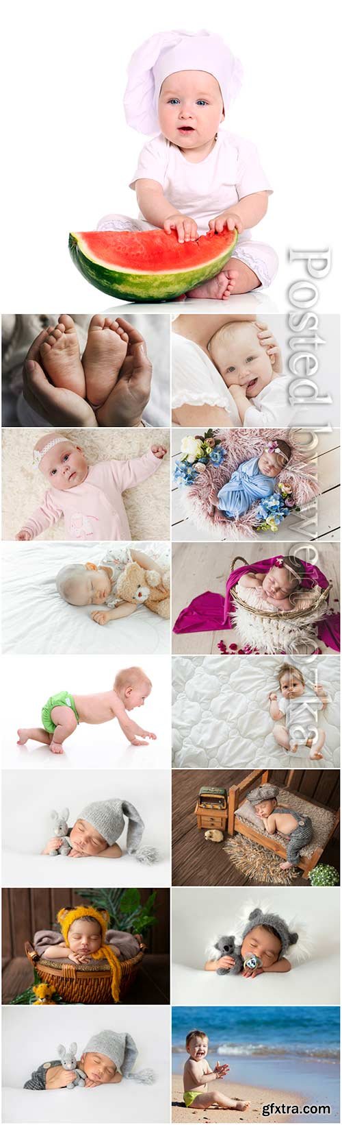 Little kids stock photo set