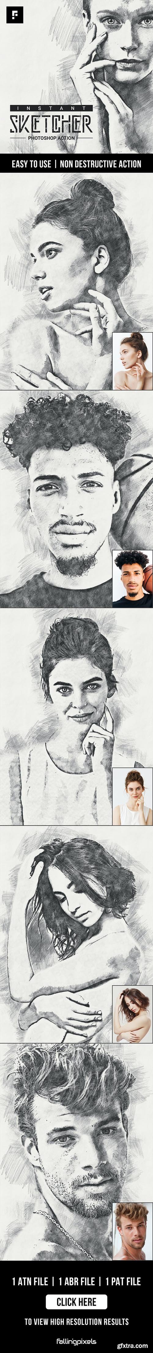 GraphicRiver - Instant Sketcher Photoshop Action 27659405