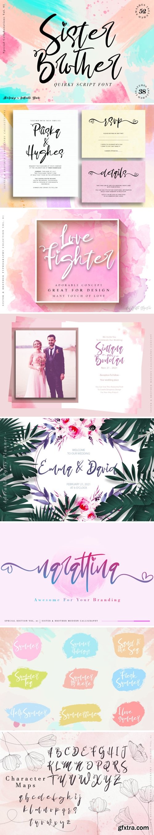 Sister & Brother Font