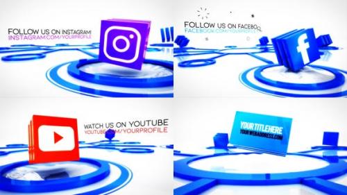 Videohive - Social Media Connections Titles