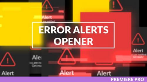 Videohive - Error Messages Glitch Opener for Premiere