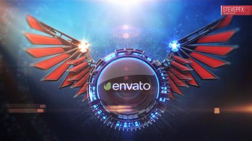 Videohive - 3D Wings Logo Reveal