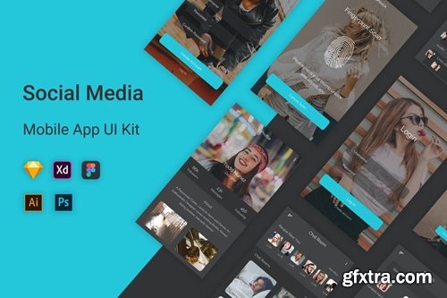 Social Media Mobile App UI Kit