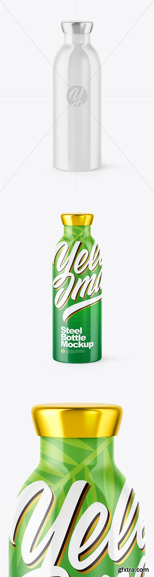 Glossy Water Bottle Mockup 63654