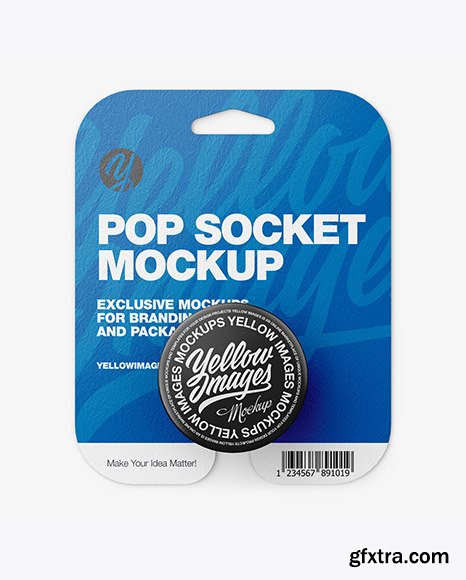 Pop Socket Mockup - Front View 63946