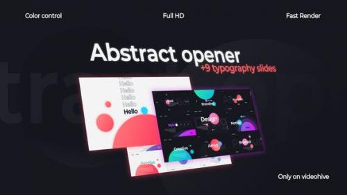 Videohive - Abstract Opener | Typography Slides