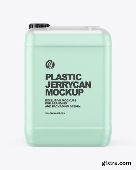 Plastic Jerrycan with Liquid Mockup 64799