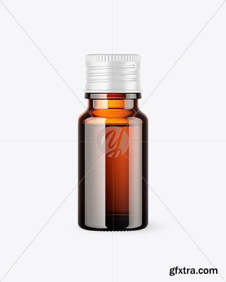 Amber Glass Bottle Mockup 64763